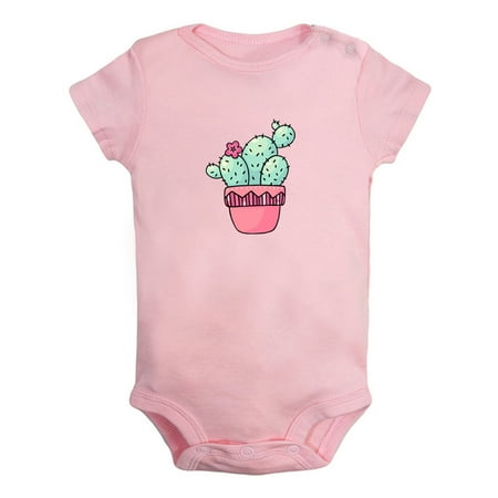 

Nature Cactus Pattern Rompers For Babies Newborn Baby Unisex Bodysuits Infant Jumpsuits Toddler 0-24 Months Kids One-Piece Oufits (Pink 6-12 Months)