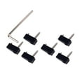 thumbnail image 4 of Electric Bass Guitar Headless String Nut Set Lock Nut Electric with Wrench Screw Parts Black, 4 of 8