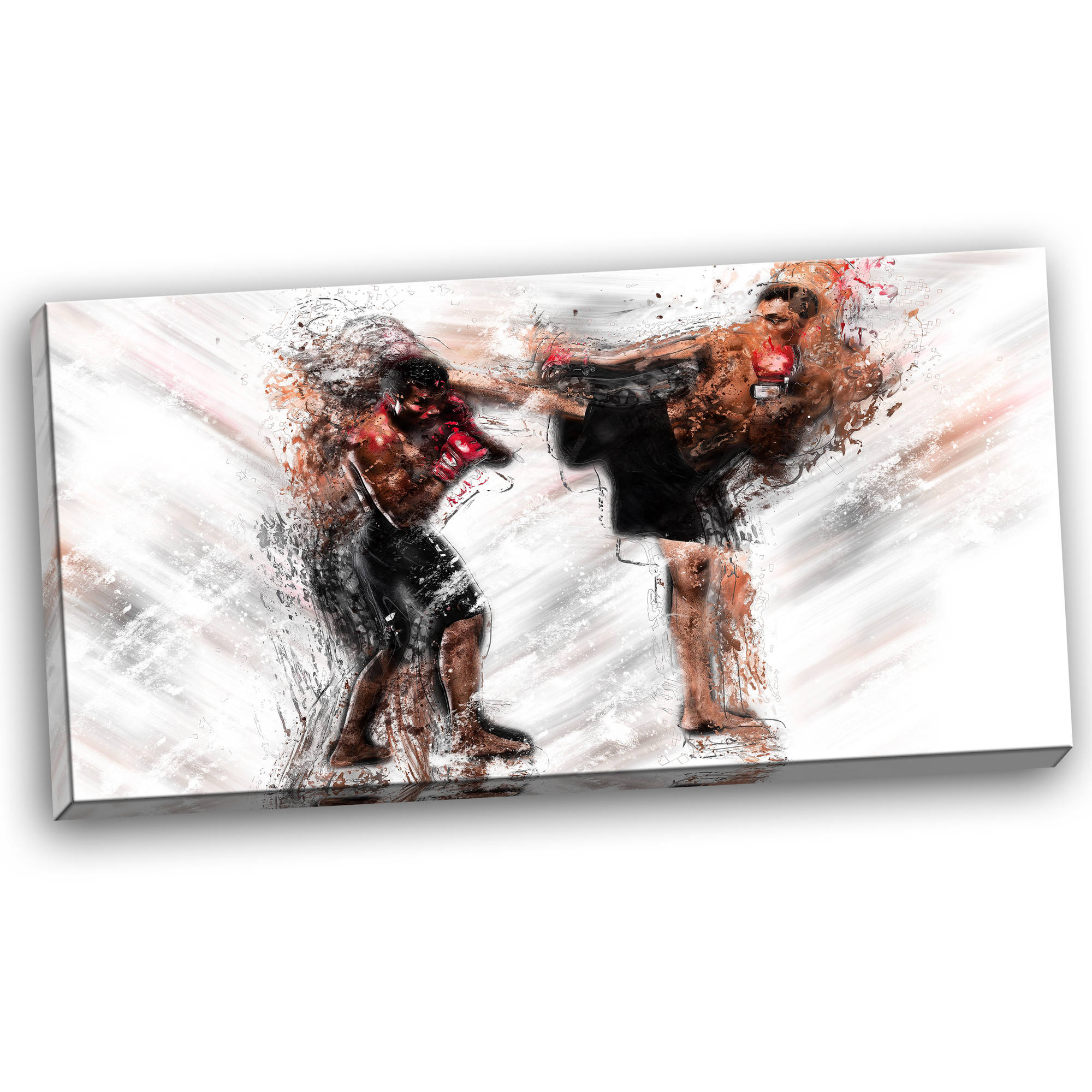 Design Art Kick Boxing Side Kick, 32" x 16"