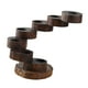 thumbnail image 2 of Candelabro de madera para velas de té Candelabros de madera decorativos 7 niveles, 2 of 9