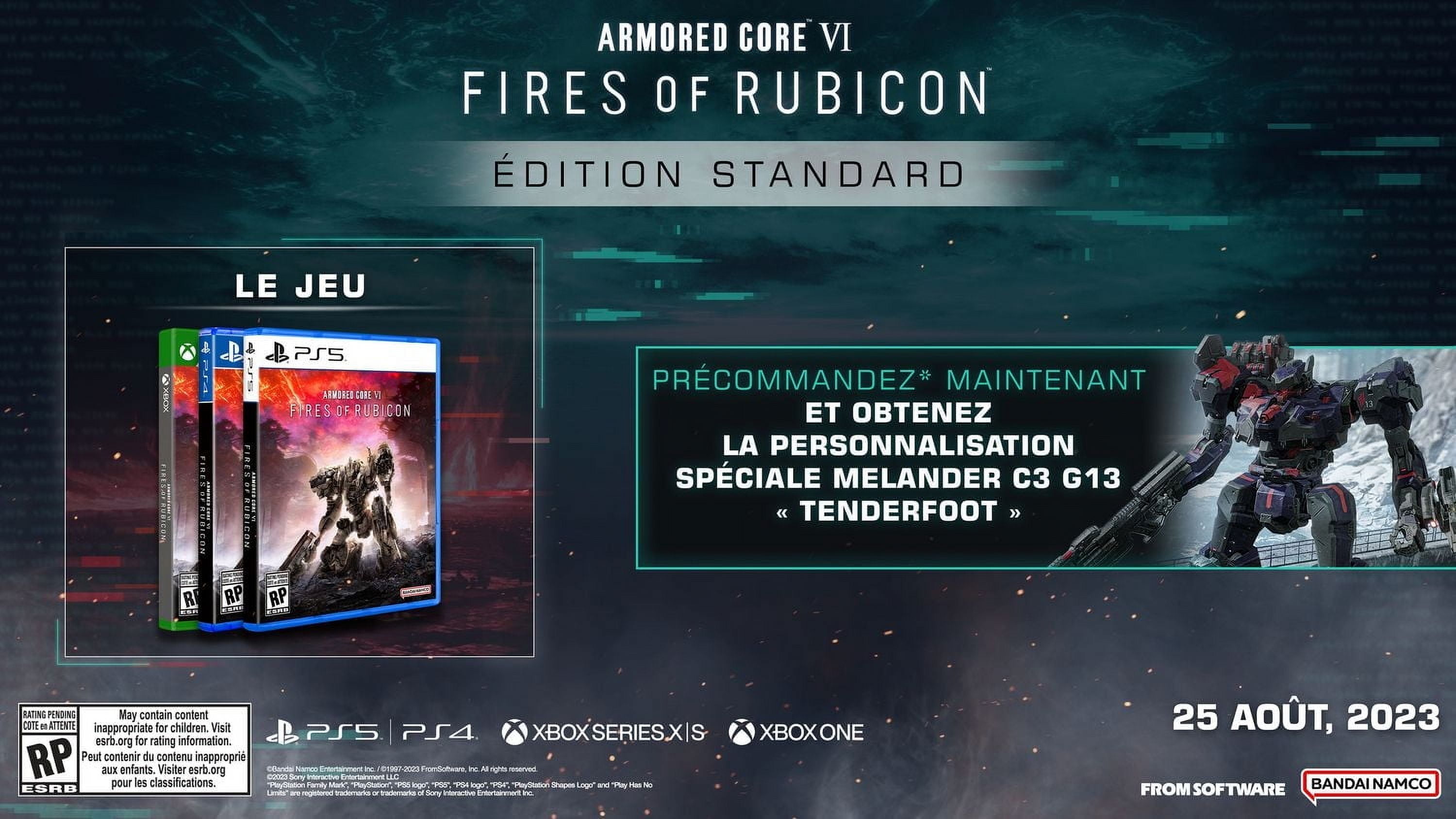 Jeu vidéo Armored Core VI Fires of Rubicon pour (PS4)
