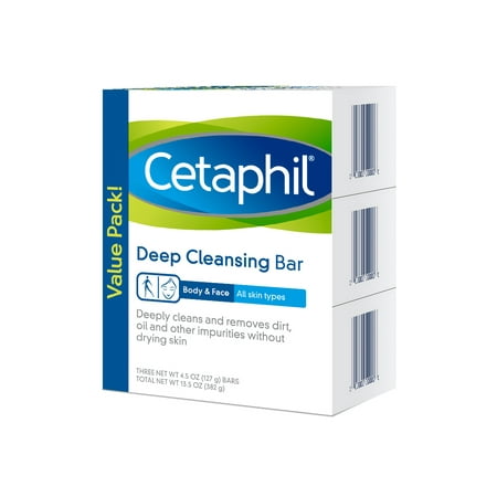 3 Pack of Cetaphil Deep Cleansing Bars