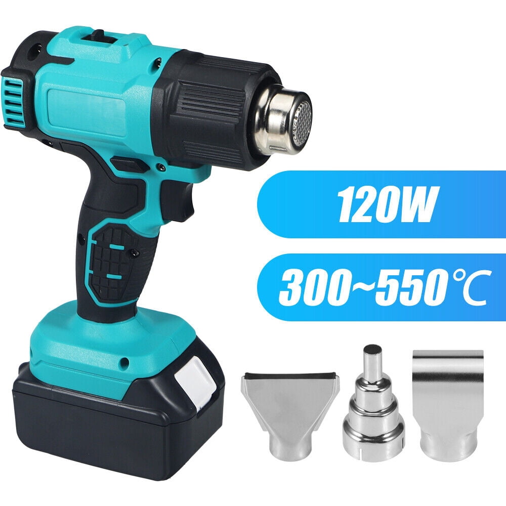 Rowyig 120W Rechargeable Cordless Electric Heat Gun, with 2 speed, Yellow
