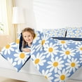 thumbnail image 4 of Feelyou Cartoon Flower Floral Bedding Comforter Set for Kid, Rustic Groovy Daisy Twin Comforter Sets, Kawaii Cartoon Theme Reversible Bedding Set, Lightweight Room Decor, 2 Pieces, 4 of 8