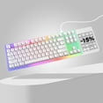 thumbnail image 3 of Womier K87 TKL Mechanical Gaming Keyboard, 75% Wired Hot Swappable Gaming Keyboard,Translucent RGB Backlit Compact Keyboard for Computer PC PS4 Xbox - Gateron Yellow Switch, 3 of 8
