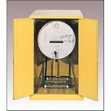 Eagle Safety Storage Cabinets - Eagle 1926 Safety Storage Drum Cabinets - Yellow Two Door Manual Vertical Drum