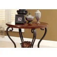 thumbnail image 4 of End Table Traditional Style Brown Cherry Ornate Design Open Shelf wood 1pc End Table Living Room, 4 of 8