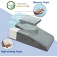 thumbnail image 3 of Knee Extender Elevation Pillow for After Surgery Recovery, Memory Foam Leg Pillow for Knee Replacement Surgery, Height Adjustable Cushion for Lower Back Hip Ankle Sciatica Pain Relief, 3 of 7