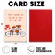 thumbnail image 5 of Tarjeta de felicitación Podagree con lindos perros en bicicleta tándem para San Valentín, 5 of 9