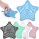 thumbnail image 1 of 5 filtros de fregadero de silicona con forma de estrella de mar, filtro de pelo de ducha con ventosa, filtro de fregadero de cocina y baño, protección de drenaje para atrapar el cabello y la suciedad, 1 of 5