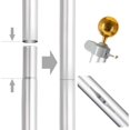 thumbnail image 5 of QXDRAGON 25FT Sectional Flag Pole Kit, Heavy Duty Aluminum Outdoor In-Ground Flagpole, Gold Ball Top, With 2Pcs 3x5 USA Flag for Residential Commercial Outdoor Garden, 5 of 11