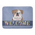 thumbnail image 1 of Carolines Treasures BB1405RUG English Bulldog Welcome Machine Washable Memory Foam Mat, 1 of 4