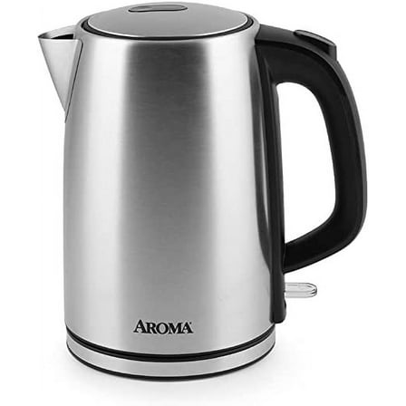 Aroma® 1.7L / 7-Cup Electric Stainless Steel Kettle (awk-1402sb)