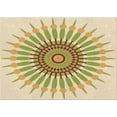 thumbnail image 1 of Ahgly Company Indoor Rectangle Patterned Khaki Gold Area Rugs, 2' x 3', 1 of 6