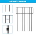 thumbnail image 2 of 16.7 in. H x 13 in. L Decorative Garden Fence, 20-Pack, Rust Resistant Metal Fence, 2 of 5