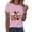 Pink, variant on Kakishop Halloween Womens Shirt Halloween Pumpkin Face Graphic T-Shirt Womens Long Sleeve O-Neck Casual Tops Tees Shirt,Grey
