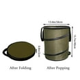 thumbnail image 4 of Portable 10-Gallon Camping Trash Can: Foldable and Ideal for Leaves, Garbage, Lawn, and Outdoor Cleaning, 4 of 7