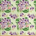 thumbnail image 1 of Philodendron Fabric by the Yard, Spotted Orchid Flower and Monstera Leaves Pattern, Decorative Upholstery Fabric for Chairs & Home Accents, 10 Yards, Multicolor by Ambesonne, 1 of 2
