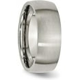 thumbnail image 5 of Chisel Titanium Brushed 8.2mm Half Round Band - Ring Size 12.0, 5 of 8