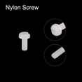 thumbnail image 4 of Unique Bargains Nylon Machine Screws, M2x5mm Slotted Pan Head Fasteners Bolts, White 50Pack, 4 of 4