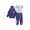 Bluey, variant on Bluey Baby Boy 3 Piece Fleece Jogger Set, Sizes 0-24 Months
