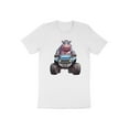 thumbnail image 4 of Funny Hippo Driving Monster Truck Gift for Men Women Kids T-Shirt Cute Hippo Monster Truck Birthday Holiday Presents Tshirt, 4 of 10