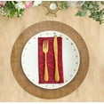 thumbnail image 4 of EcoNesxp 13 Inch Country Print Dinner Plates Paper Cardboard Plates Table Centerpiece Wedding Decoration Smart Technology 24 Disposable Burlap Round Charging Plates, 4 of 5