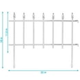 thumbnail image 5 of Sunnydaze Roman 18" x 22" Black Iron Decorative Garden Fence Panels (5 Count), 5 of 15