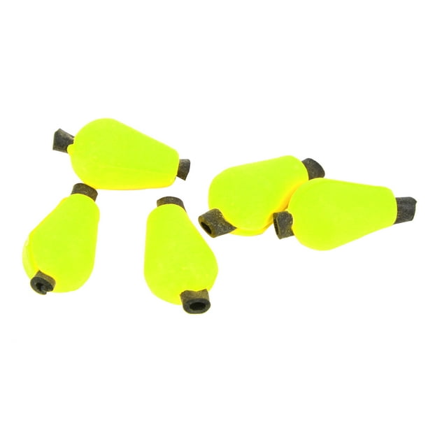 Water Drop Float Foam, Durable Small Size Fishing Float Foam Lightweight  For Fly Fishing Orange,Fluorescent Yellow 