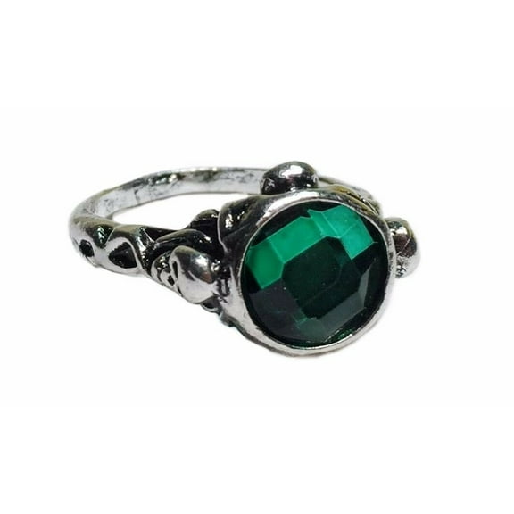 Pirates of the Caribbean Jack Sparrow Green Stone Ring Size 9