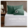 thumbnail image 2 of Twin Sheets Set - 3 Piece Twin Bed Sheets, Deep Pocket, Hotel Luxury, Extra Soft, Breathable and Cooling, Dark Green Sheets for Twin Size Mattresses, 2 of 9