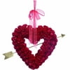 Transpac Foam 19" Red Valentines Day Rose Heart Wreath