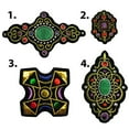 thumbnail image 1 of Altotux Applique Gemme en Or Bleu Vert Violet Rouge Argent Patch par Pièce (Style1), 1 of 1