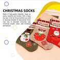 thumbnail image 3 of Calcetín de Navidad, soporte para regalo, calcetín de caramelo, contenedor de galletas, resistente al desgaste, suministros de vacaciones, Kits de decoración para fiestas patrón de muñeco de nieve Bearachild HA069618-02, 3 of 6