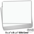 thumbnail image 7 of Hamilco Blank Index Cards Flat 5 1/2" x 8 1/2" Card Stock 65lb Cover White Cardstock Paper 100 Pack 100 Cards, 7 of 7