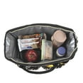 thumbnail image 3 of Jessica Simpson Women's Quilted Insulated Reusable Cooler Lunch Bag Crossbody Tote with 2 Food Containters for Work, Travel, Commute, Recreation, Beach and Picnic in Leopard, 3 of 9