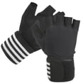thumbnail image 2 of Guantes De Medio Dedo, Guantes De Ciclismo Antideslizantes Unisex Transpirables Para Actividades Al Aire Libre Cergrey M blanco, 2 of 8