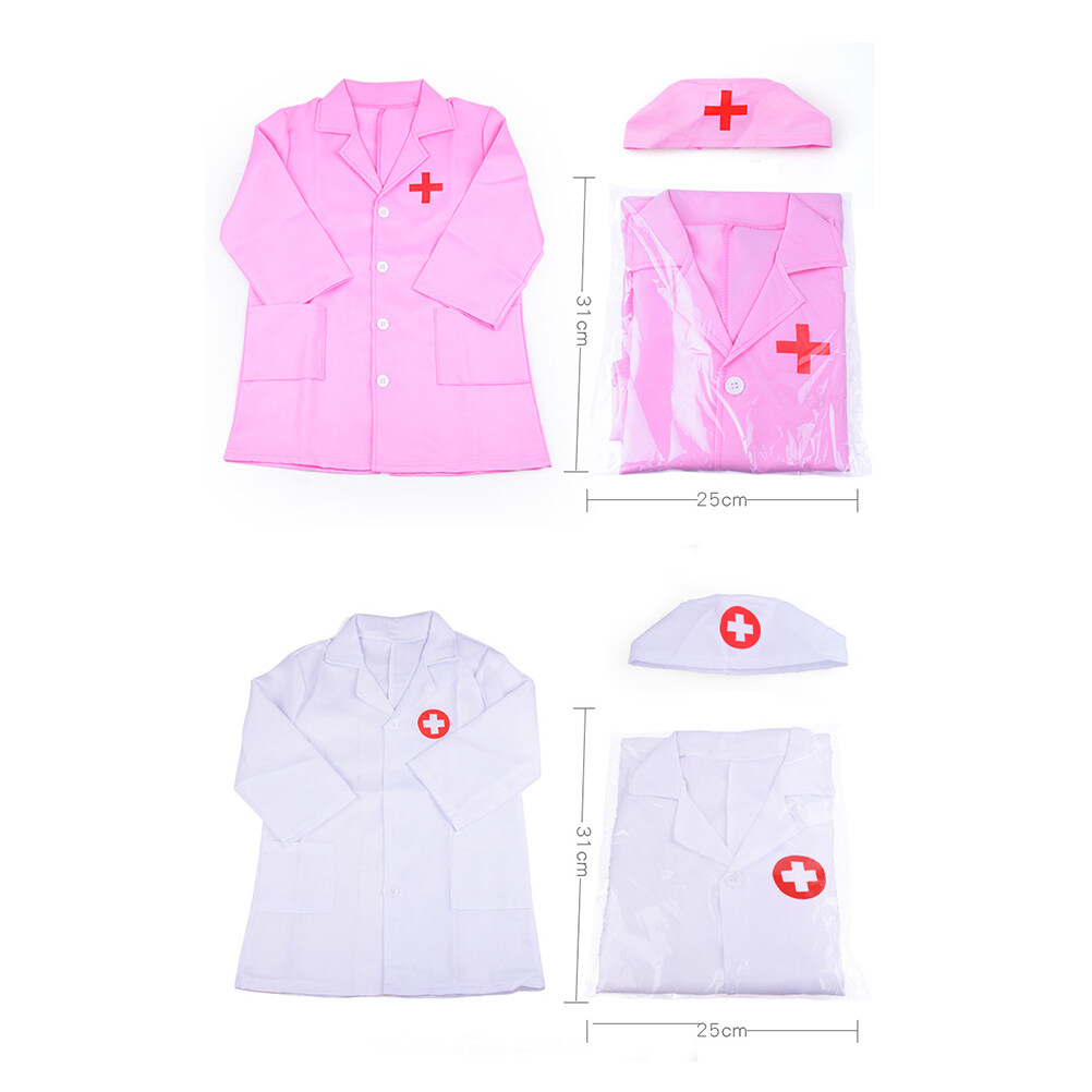 Children Nurse Doctor Role Play Costume Dress-Up Cosplay for Career ...