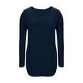 thumbnail image 5 of ShiShine Maternity's Shirt Long Sleeve Basic Top Ruch Sides Bodycon Tshirt for Pregnant Women, 5 of 7