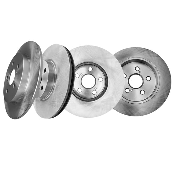 Set of 4 Front 275mm-Rear 259mm Brake Disc Rotors For 2009 2010 2014-2019 Toyota Corolla