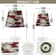 thumbnail image 3 of BZSMCE Table Lamp Creative Red and White Roses Rings Simple Pattern Night Light, 3 of 8