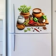 thumbnail image 6 of YiJuHui 2pcs Vibrant Fruit Vegetable Kitchen Wall Sticker Peel and Stick Removable Decal for Home Dining Room Decor, 6 of 7