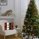 thumbnail image 1 of 6CM Flocking Christmas Balls Dark Color Velvet Christmas Balls Christmas Tree Hanging Decoration, 1 of 6