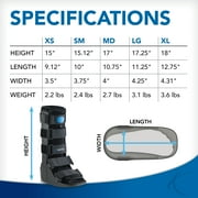 United Ortho Air Cam Walker Fracture Boot, Extra Large, Black