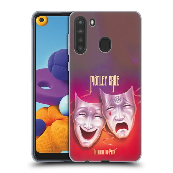 Head Case Designs Officially Licensed Motley Crue Albums Theater Of Pain Soft Gel Case Compatible with Samsung Galaxy A21 (2020)