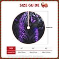 thumbnail image 3 of KLL Purple Plant White Tiger Christmas Tree Skirt 36" ,Party Decorations Farmhouse for Christmas Decorations Holiday Party, 3 of 6