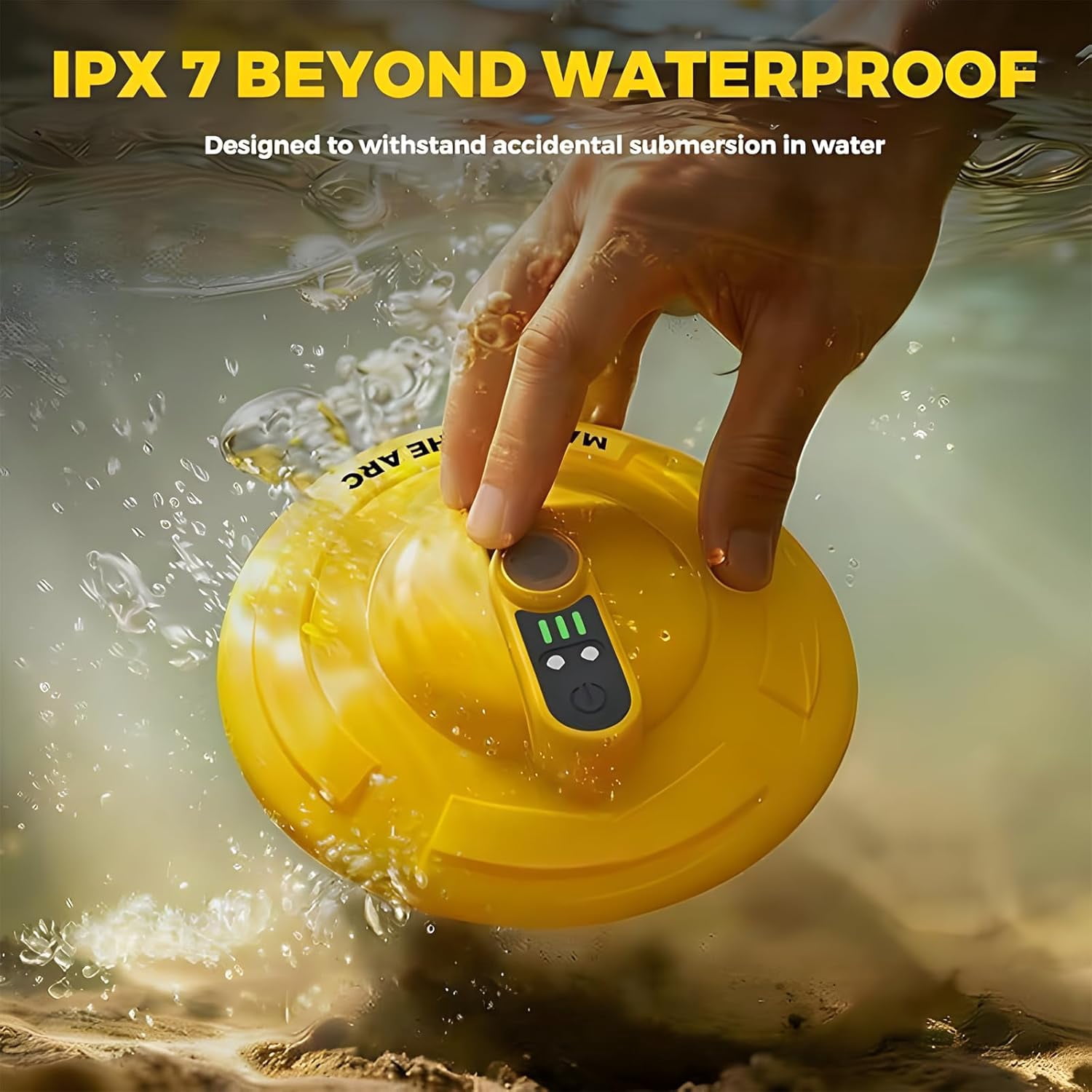 Rechargeable Bait Bucket Aerator - IPX7 Waterproof Magnetic Charging, Ultra Quiet Bubbler for Live Minnows, Portable Fishing Oxygen Pump for Cooler Ice Chest