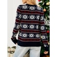 thumbnail image 3 of Suéter de Navidad para mujer, suéteres casuales de manga larga con cuello redondo de Navidad CACAGOO Camiseta de manga corta, 3 of 7