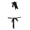 thumbnail image 5 of HNMKIU 2026 Triangle Padded Bandeau Women's Swimwear for Summer Beach Comfort Bikini Tops for Women Black_002，L, 5 of 5
