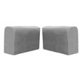 thumbnail image 2 of GROWTH TANK Sofa Armrest Cover Thick Soft Polyester Stretch Armchair Slipcover Non Slip Arm Protector light gray, 2 of 9